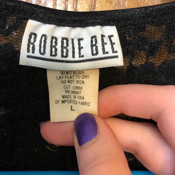 Black Knit Cardigan with Floral Design - Picture 3 of 3